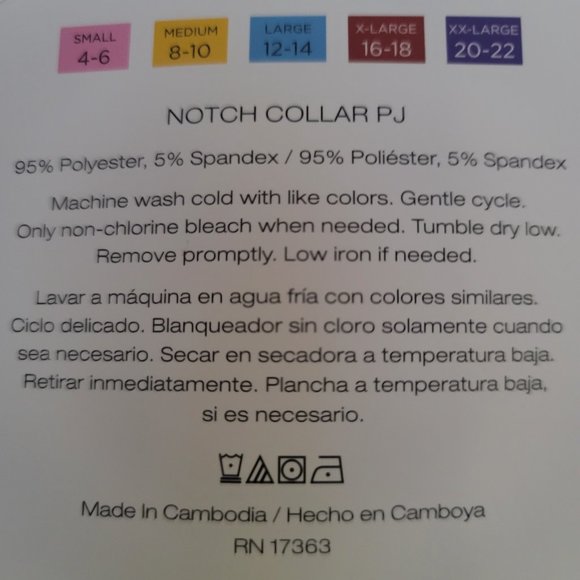 DKNY Notch Collar Pajama Set - Picture 3 of 3